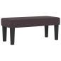 Preview: Boxspringbett mit Matratze & Bank Dunkelbraun 90x190 cm Stoff