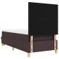 Preview: Boxspringbett mit Matratze & Bank Dunkelbraun 80x200 cm Stoff