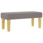 Preview: Boxspringbett mit Matratze & Bank Taupe 90x190 cm Stoff