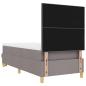 Preview: Boxspringbett mit Matratze & Bank Taupe 90x190 cm Stoff