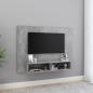 Preview: ARDEBO.de - TV-Wandschrank Betongrau 120x23,5x90 cm Holzwerkstoff