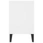 Preview: TV-Schrank mit Metallbeinen Weiß 103,5x30x50 cm