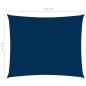 Preview: Sonnensegel Oxford-Gewebe Rechteckig 3,5x4,5 m Blau
