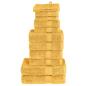 Preview: ARDEBO.de - 12 tlg. Premium-Handtuch-Set SOLUND Golden 600 g/m²