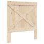 Preview: Massivholzbett mit Kopfteil Grau 90x200 cm Kiefer