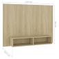 Preview: TV-Wandschrank Sonoma-Eiche 120x23,5x90 cm Holzwerkstoff