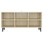 Preview: TV-Schrank mit Metallbeinen Sonoma-Eiche 103,5x30x50 cm