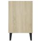 Preview: TV-Schrank mit Metallbeinen Sonoma-Eiche 103,5x30x50 cm