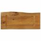 Preview: Tischplatte mit Baumkante 80x40x2,5 cm Massivholz Mango