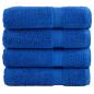 Preview: ARDEBO.de - Premium-Duschtücher SOLUND 4 Stk. Blau 70x140 cm 600 g/m²