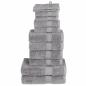 Preview: ARDEBO.de - 12 tlg. Premium-Handtuch-Set SOLUND Grau 600 g/m²