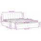 Preview: Bett mit Matratze Rosa 160x200 cm Samt