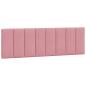 Preview: Bett mit Matratze Rosa 160x200 cm Samt