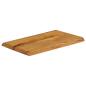 Preview: Tischplatte mit Baumkante 70x40x2,5 cm Massivholz Mango