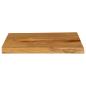 Preview: Tischplatte mit Baumkante 70x40x2,5 cm Massivholz Mango
