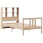 Preview: Massivholzbett mit Regal ohne Matratze 90x190 cm Kiefernholz