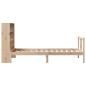 Preview: Massivholzbett mit Regal ohne Matratze 90x190 cm Kiefernholz