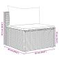 Preview: 7-tlg. Garten-Lounge-Set mit Kissen Schwarz Poly Rattan