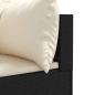 Preview: 7-tlg. Garten-Lounge-Set mit Kissen Schwarz Poly Rattan