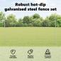 Preview: Gartenzaunset Set aus 2 Verzinkter Stahl 10 x 1,5 m Langlebig