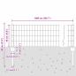 Preview: Gartenzaunset, verzinkt Set aus 2 Verzinkter Stahl 10 x 0,4 m