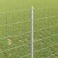 Preview: Euro-Zaun mit Pfosten 10 x 1 m Verzinkter Stahl Silber Netz