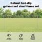 Preview: Gartenzaunset Set aus 2 Feuerverzinkter Stahl 25 x 1 m Langlebig