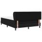 Preview: Boxspring-Bett mit Matratze Schwarz 140x190 cm Stoff