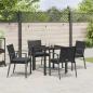 Preview: Set aus 3 Schwarz Poly-Rattan, Stahl Standardgröße Ergonomisch