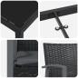 Preview: Set aus 4 Schwarz PE-Rattan 56.5x57x83 cm Langlebig
