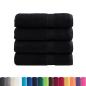 Preview: Premium-Duschtücher SOLUND 4 Stk. Schwarz 70x140 cm 600 g/m²