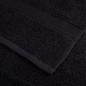 Preview: Premium-Duschtücher SOLUND 4 Stk. Schwarz 70x140 cm 600 g/m²