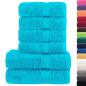 Preview: 6 tlg. Premium-Handtuch-Set SOLUND Türkis 600 g/m²