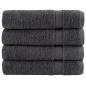 Preview: ARDEBO.de - Premium-Duschtücher SOLUND 4 Stk. Anthrazit 70x140 cm 600 g/m²