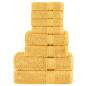 Preview: ARDEBO.de - 8 tlg. Premium-Handtuch-Set SOLUND Golden 600 g/m²