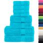 Preview: 8 tlg. Premium-Handtuch-Set SOLUND Türkis 600 g/m²