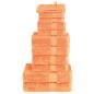 Preview: ARDEBO.de - 12 tlg. Premium-Handtuch-Set SOLUND Orange 600 g/m²