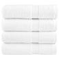Preview: ARDEBO.de - Premium-Duschtücher SOLUND 4 Stk. Weiß 70x140 cm 600 g/m²