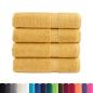 Preview: Premium-Duschtücher SOLUND 4 Stk. Gold 70x140 cm 600 g/m²