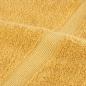 Preview: Premium-Duschtücher SOLUND 4 Stk. Gold 70x140 cm 600 g/m²