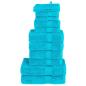 Preview: ARDEBO.de - 12 tlg. Premium-Handtuch-Set SOLUND Türkis 600 g/m²