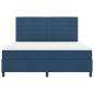 Preview: Boxspringbett mit Matratze & LED Blau 180x200 cm Stoff