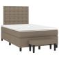 Preview: Boxspringbett mit Matratze Taupe 120x190 cm Stoff