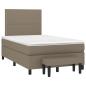 Preview: Boxspringbett mit Matratze Taupe 120x190 cm Stoff