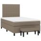 Preview: Boxspringbett mit Matratze Taupe 120x190 cm Stoff