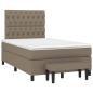 Preview: Boxspringbett mit Matratze Taupe 120x190 cm Stoff