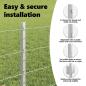 Preview: Euro Zaun Set Set aus 2 Verzinkter Stahl 10 x 0.6 m Langlebig