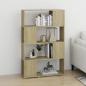 Preview: Bücherregal Raumteiler Sonoma-Eiche 80x24x124,5cm Holzwerkstoff