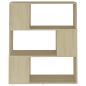 Preview: Bücherregal Raumteiler Sonoma-Eiche 80x24x94 cm Holzwerkstoff