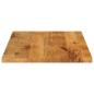 Preview: Tischplatte 120x60x3,8 cm Rechteckig Massivholz Mango
